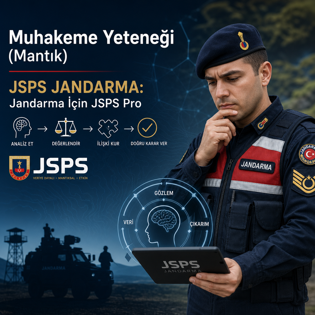Muhakeme Yeteneği (Mantık) JSPS Jandarma: Jandarma İçin JSPS Pro