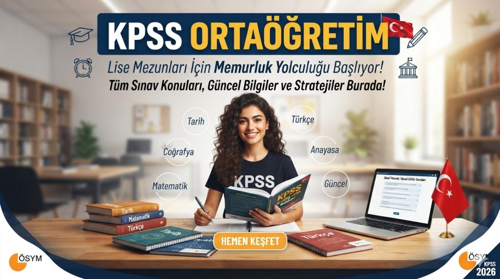 KPSS Ortaöğretim 2026 Sınav Tarihi ve Giriş Yerleri